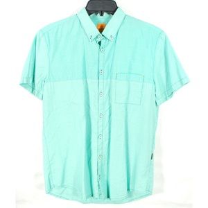 Hugo Boss Orange Tag Teal Short Sleeve Shirt